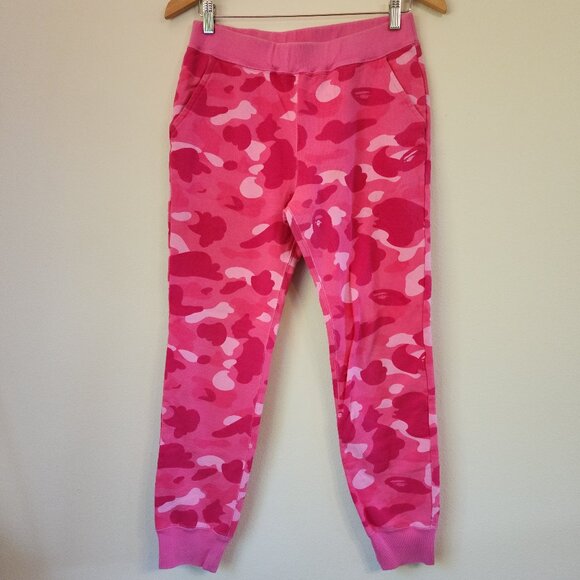 A Bathing Ape BAPE "ABC Camo Pink SweatPant" Pink Sz S Unisex Japan Streetwear